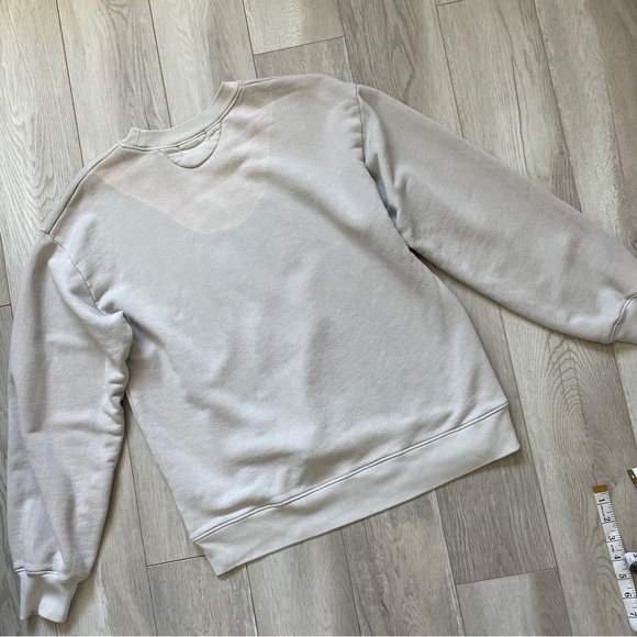 Cotton Citizen Oversized Crewneck Long Sleeve Sweater Cement Gray (XSmall) - Picture 4 of 10